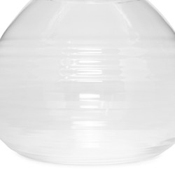 Vaso De Vidro Transparente X Cm Qechic