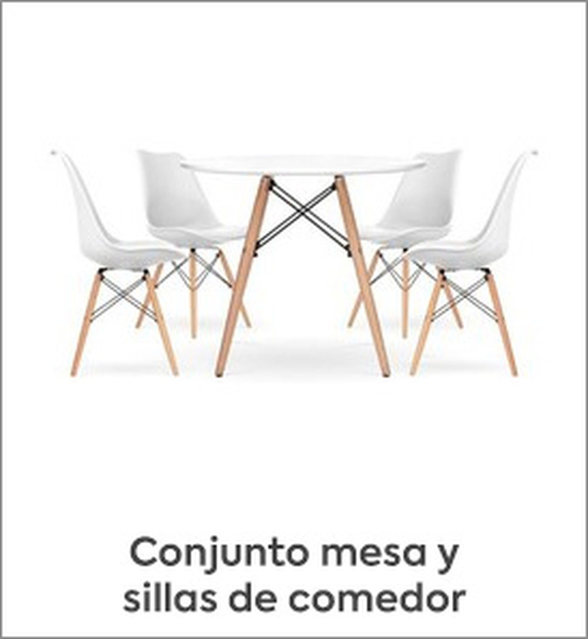 Rebajas Conjunto mesa y sillas de comedor QeChic