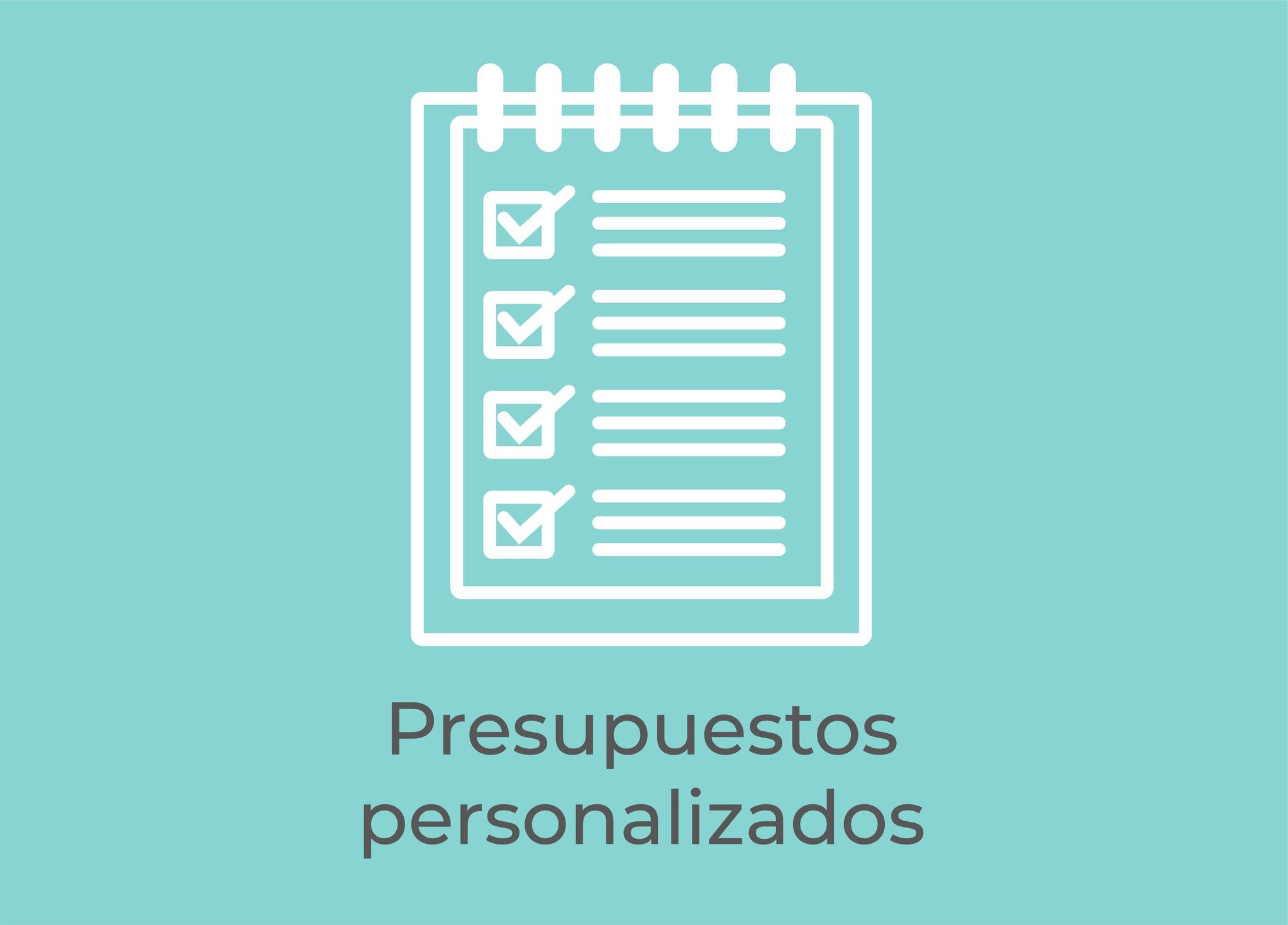 Presupuestos personalizados