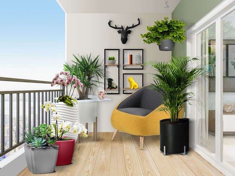 Decorando con estilo balcones y terrazas