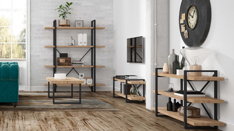 Decorate the living room with shelves