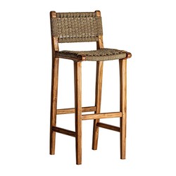 High wooden stools