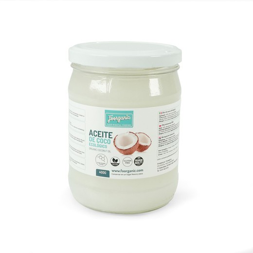 Organic coconut oil, 400 gr