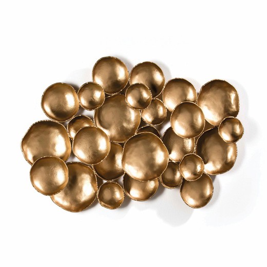 Gold Metal Wall Ornament, 121x10x70cm