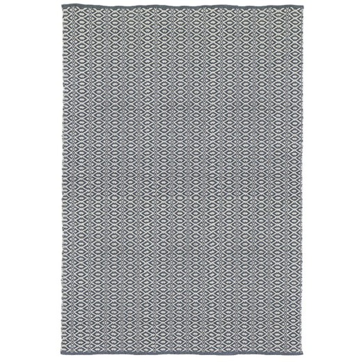 Alfombra de exterior de PET en gris y blanco, 140 x 200 x 1 cm | Bergen