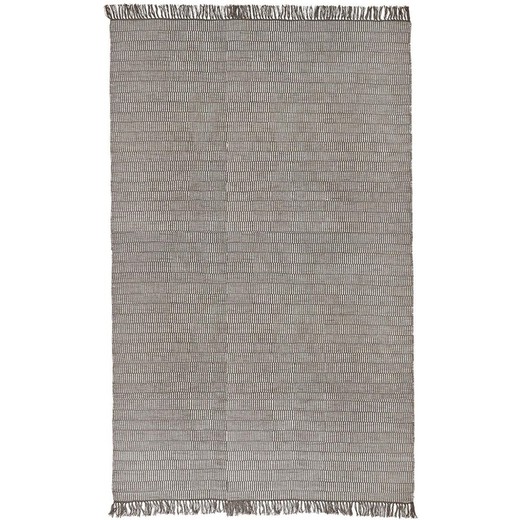 100% recycled PET gray and natural rug, 200 x 300 cm