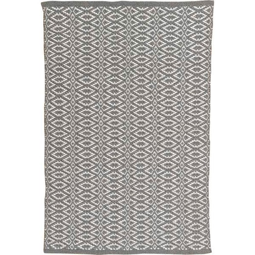100% gerecycled PET grijs en natuurlijk tapijt, 60 x 90 cm