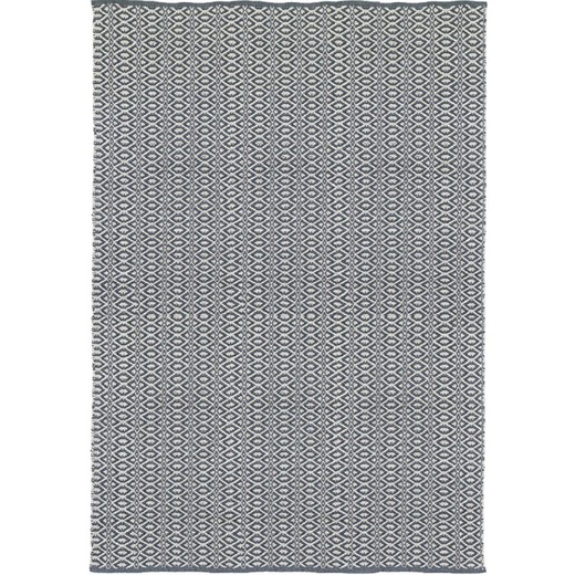 Alfombra de exterior de PET en gris y blanco, 70 x 250 x 1 cm | Bergen