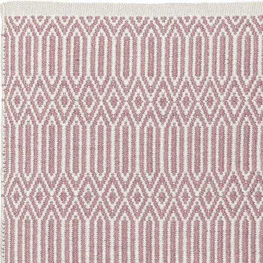 Rug 100% recycled PET mauve and natural, 140 x 200 cm