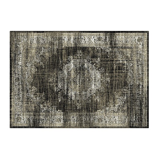 Tapis en viscose Annie gris foncé, 229 x 158 x 1 cm