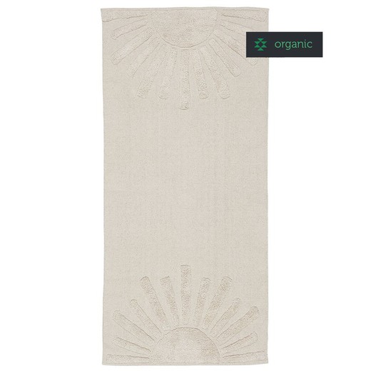 Natural cotton rug, 60x90 cm