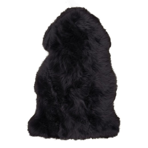 Tappeto in pelle di agnello nero, 85 x 50 x 5 cm | Pelle di agnello