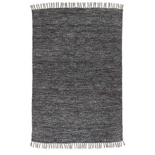 Hand-spun rug, 100% recycled PET, white and natural, 200 x 300 cm