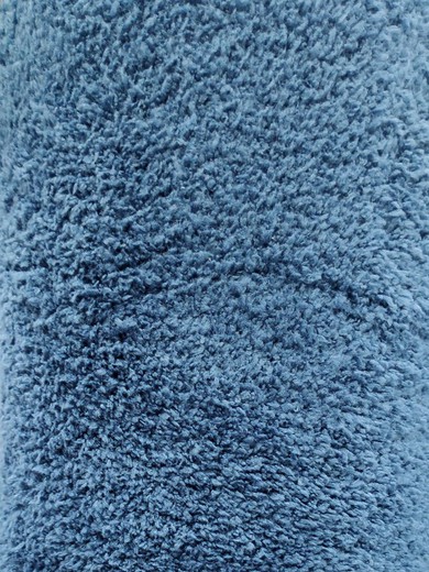 Tappeto Uni Blue in microfibra 80x120 cm.