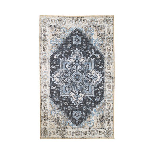 Rectangular Chenille Rug in Blue, 230 x 160 x 1 cm | Havana