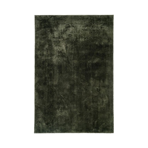 Alfombra rectangular de tejido en verde, 230 x 160 x 1 cm | Miami