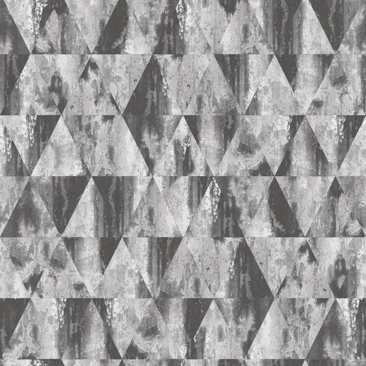 ALICE 1-szara geometryczna tapeta, 1000x53 cm