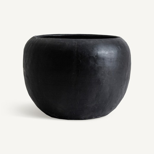 Terracotta amfora in zwart, Ø 78 x 60 cm | Blaghe
