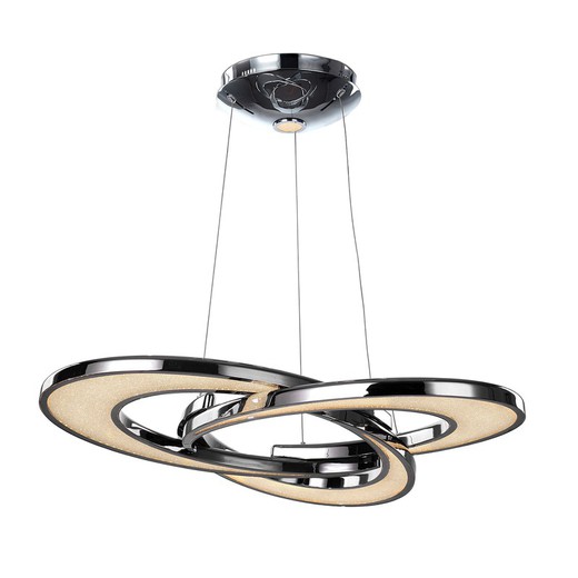 ANISIA-Transparent and Chrome Ceiling Lamp with Dimmable LED Light, 7 x 7 cm