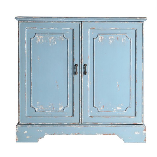 Blauw sparren dressoir, 90 x 35 x 86 cm | osani
