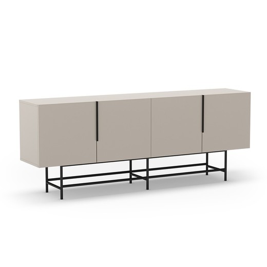 Holz-Sideboard in Cremefarbe, 200 x 40 x 77,9 cm | Eldia