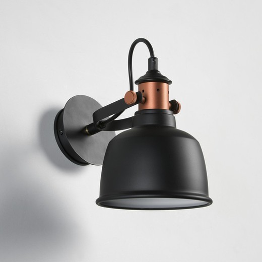 Wall Lamp 15x28x20 Metal Black