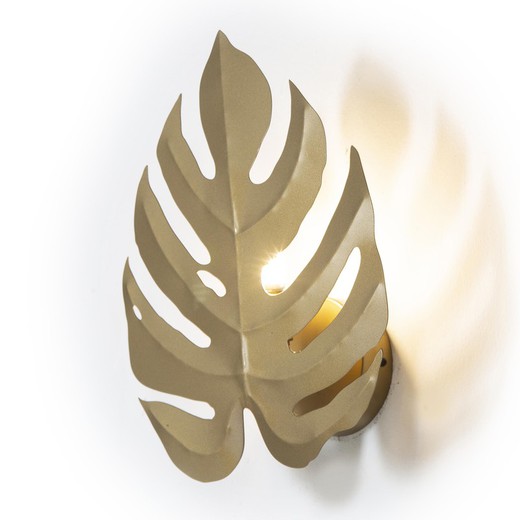 Aplique de metal dorado, 27 x 12 x 35 cm | Leaf