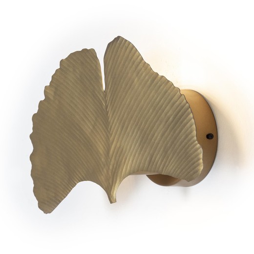 Aplique de metal dorado, 30 x 14 x 18 cm | Leaf