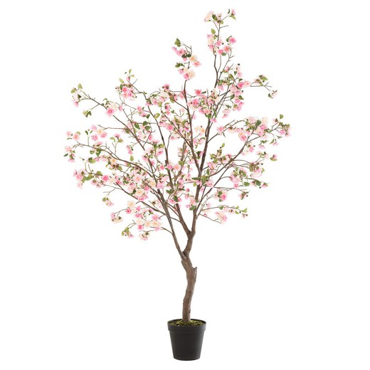 Albero fiorito in plastica XL rosa/marrone, Ø110x240cm