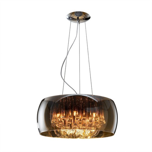 ARGOS-Dimable Chrome Ceiling Lamp, 50 x 25 cm