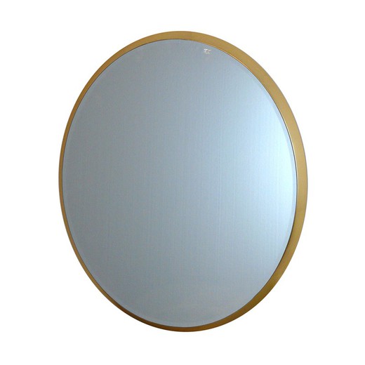 ARIES-Specchio da parete ovale in oro, 4x83x173 cm