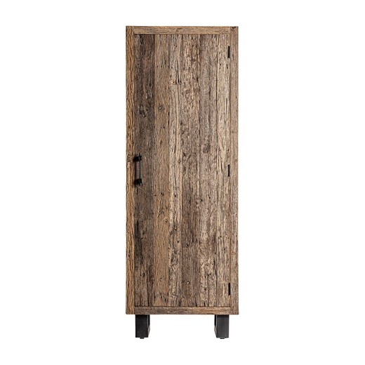 Carrik kledingkast gemaakt van teruggewonnen hout in naturel, 70 x 50 x 202 cm