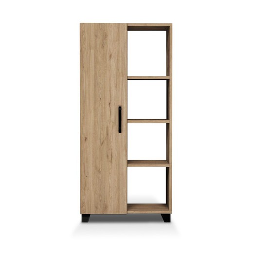 Natural wooden wardrobe, 60 x 32 x 128 cm | Laughter
