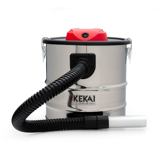 Red steel ash vacuum cleaner, 30 x 30 x 33.5 cm | Trajan