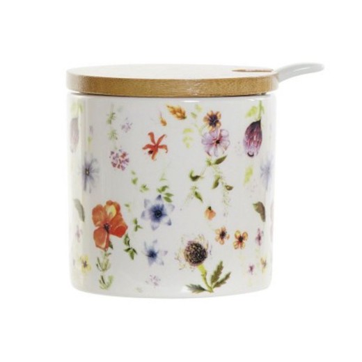 Ceramic sugar bowl in multicolor, 7.5 x 7.5 x 7.5 cm | Dolomite