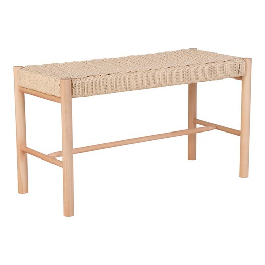 Bank van populierenhout in naturel, 80 x 35 x 45 cm | Abano