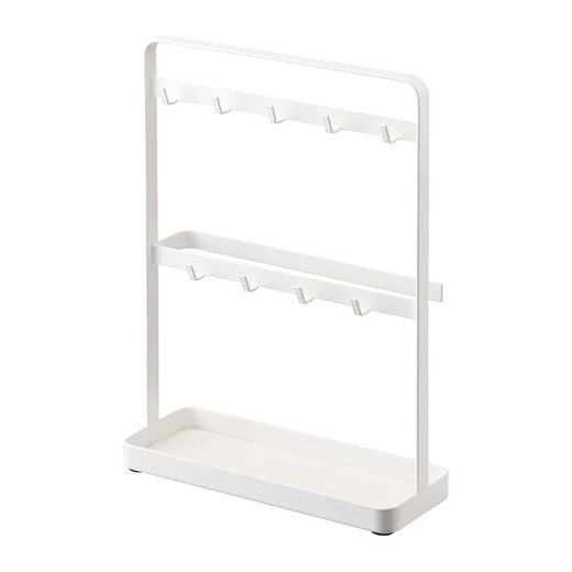 Blank steel key hanger tray, 20 x 7.5 x 27 cm | smart