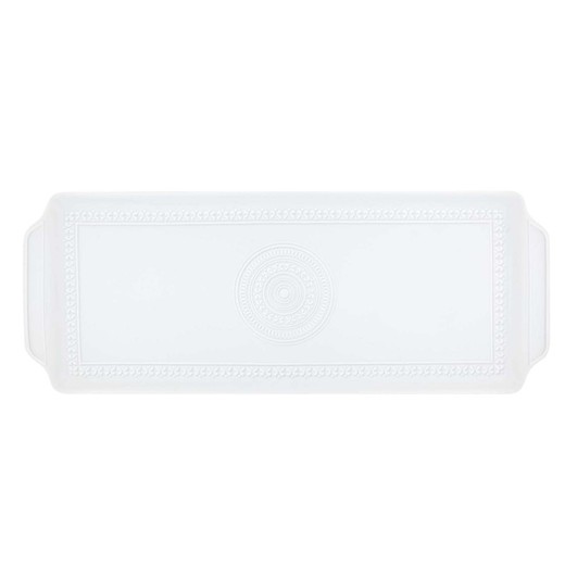 Plateau ornemental en porcelaine, 39,9x15,3x1,4 cm