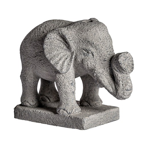 Zement Sonnenschirmständer Elefant Grau, 50x27x42cm