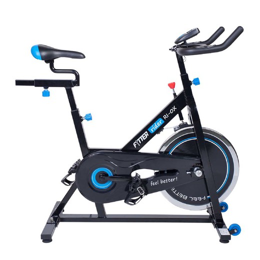 Indoor Cycle Fahrrad mit Herzfrequenzmesser und Trägheit 14 kg | Fahrer RI-0X