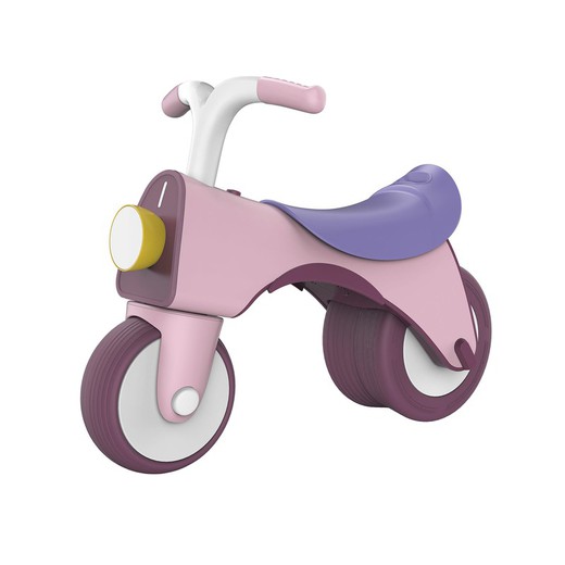 Rosa åkcykel i polyeten, 55x28x41 cm | balanscykel
