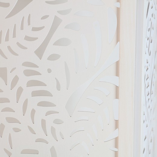 Biombo madera blanca 170x120cm – Tiki Home