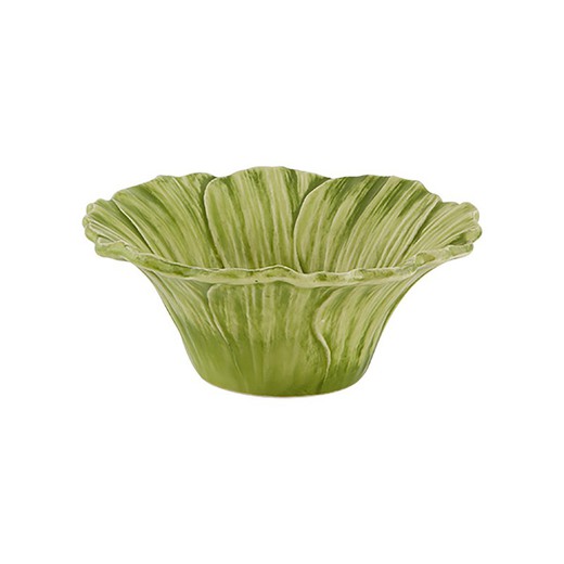 Cosmos green earthenware bowl, Ø 16 x 6 cm | Maria Flor