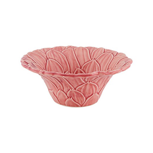 Dalia aardewerk schaal in roze, Ø 16 x 6 cm | Maria Flor