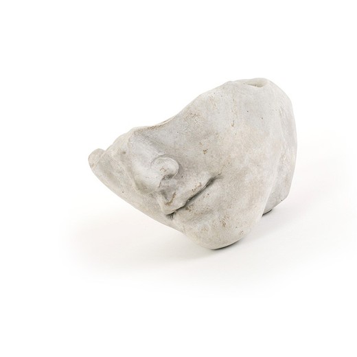 Cement bowl in gray, 20 x 22 x 14 cm