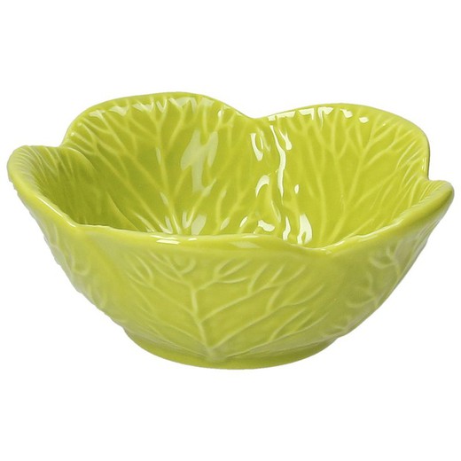 Green stoneware bowl, 13 x 13 cm | savoy