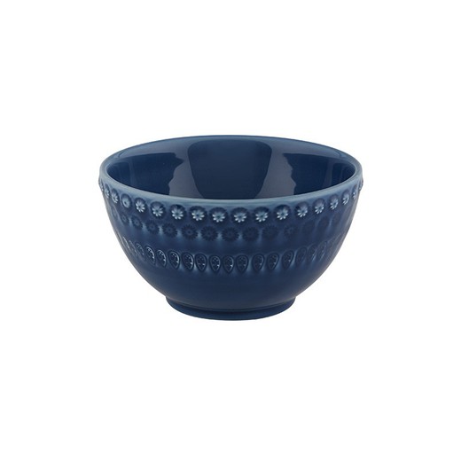 Blue earthenware bowl, 14.5 x 14.5 x 7.6 cm | Fantasy