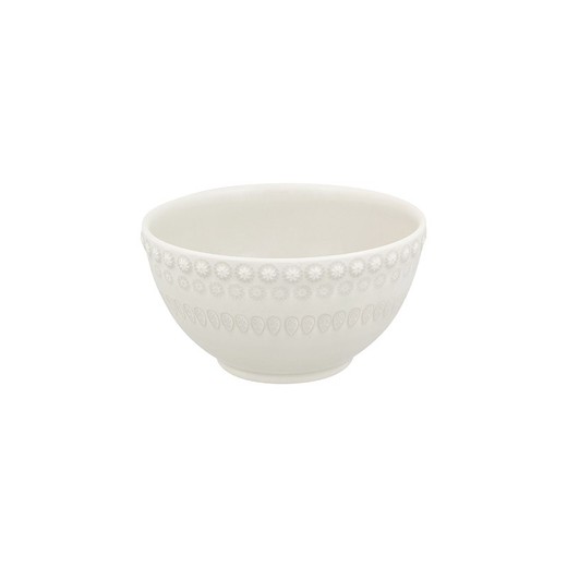 Light grey earthenware bowl, 14.5 x 14.5 x 7.6 cm | Fantasy