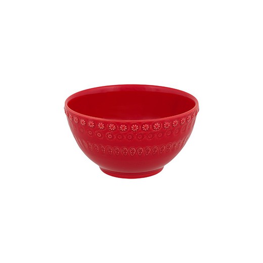 Red earthenware bowl, 14.5 x 14.5 x 7.6 cm | Fantasy