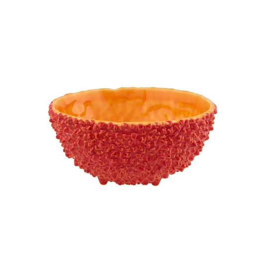 Earthenware bowl in red and orange, Ø 16.7 x 8 cm | Amazon